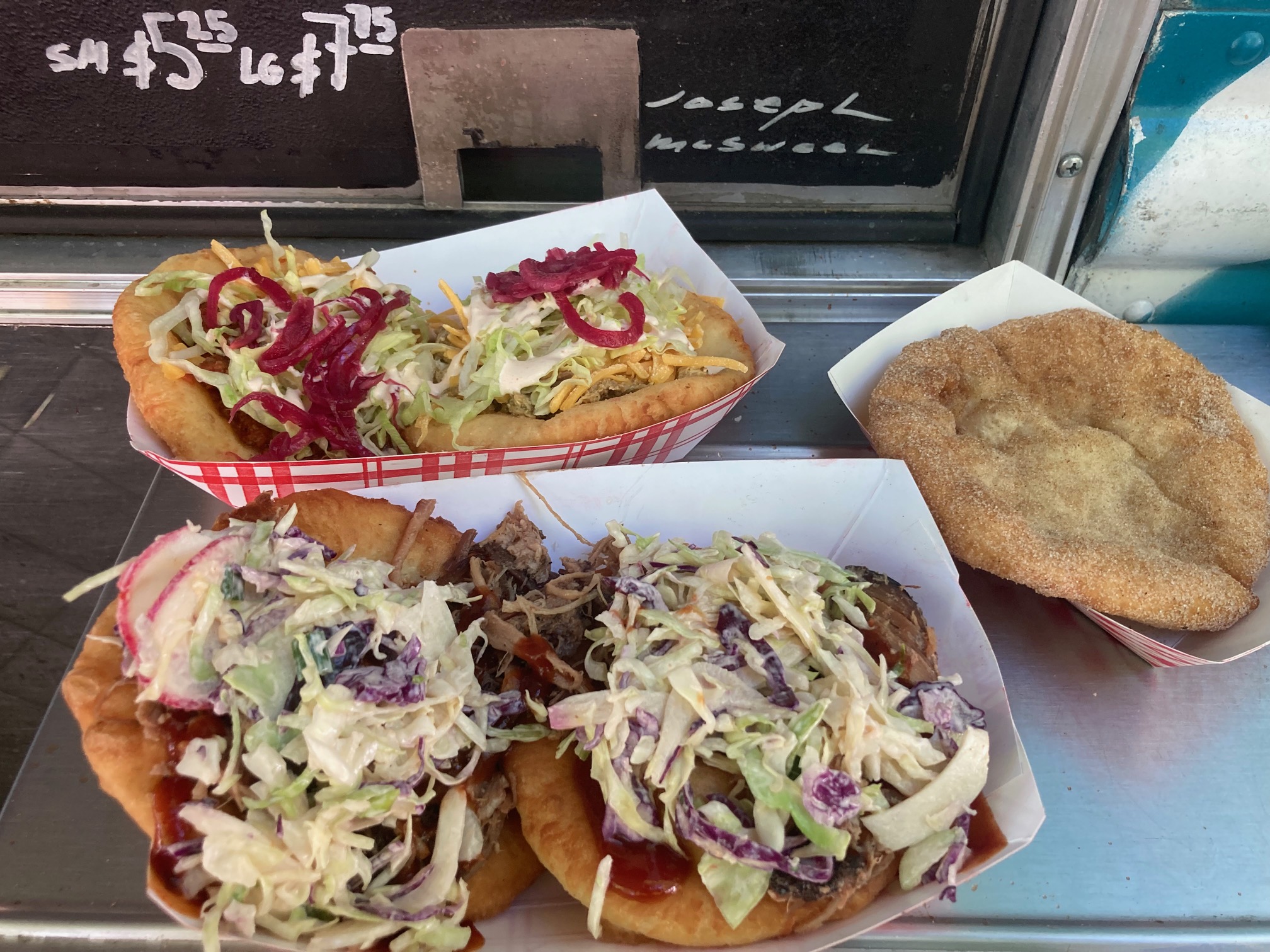 Fry-bread tacos from Off the Rez.
