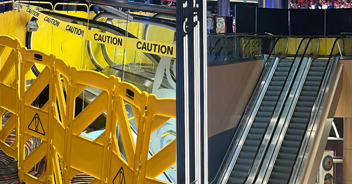 Photo of Escalator after Incident on Dec. 20.