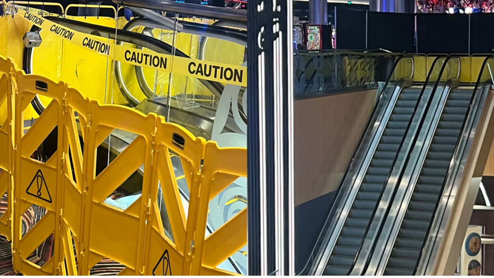 Photo of Escalator after Incident on Dec. 20.